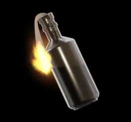 Asylum Life Molotov — fire AoE throwable weapon for patient riots